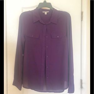 American Eagle Button Down Sheer Blouse
